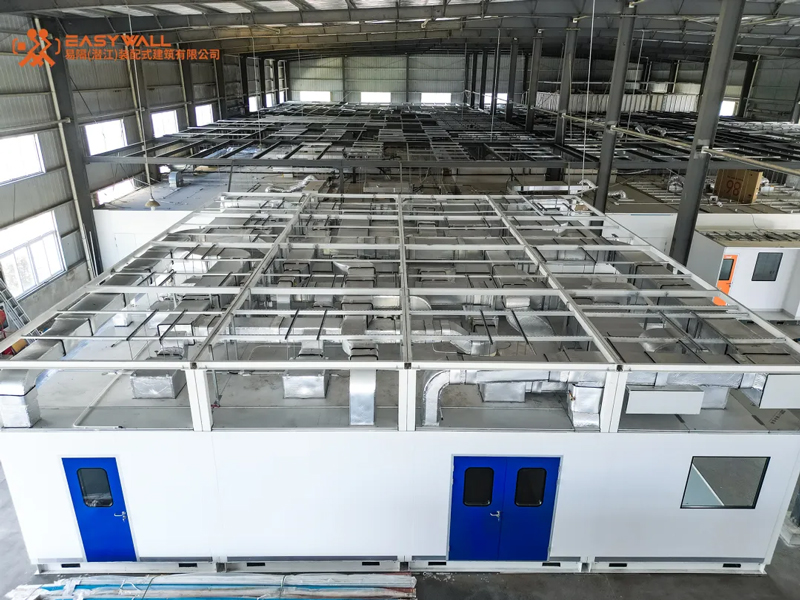 洁净室发展新趋势|模块化EPC可缩短70%施工时间；易隔（潜江）装配式建筑有限公司模块化洁净室展厅部署